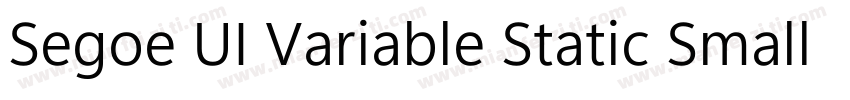 Segoe UI Variable Static Small Bol字体转换
